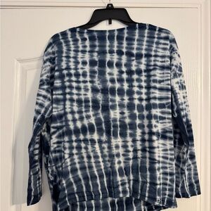 lululemon athletica Blue Tie-Dye Long Sleeve Top